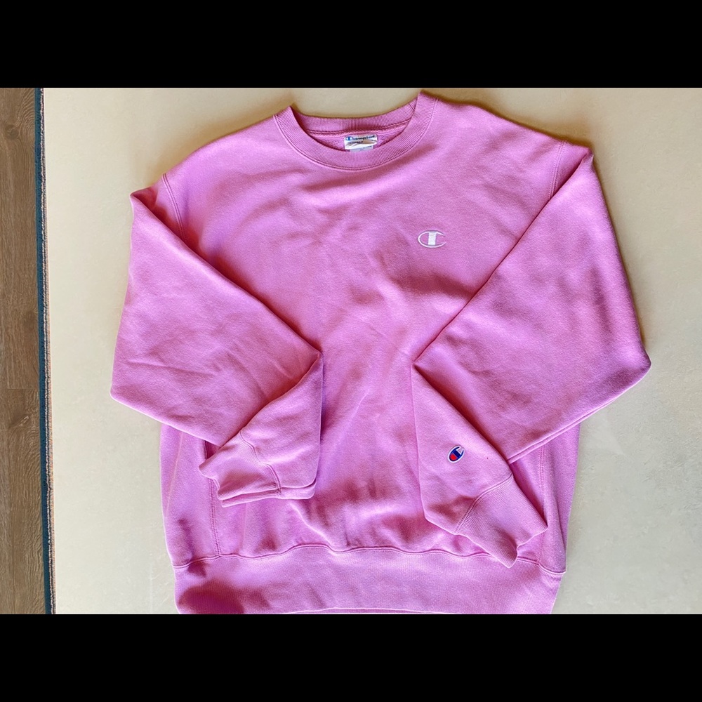 OVERSIZED PINK CHAMPION PULLOVER💕🦋